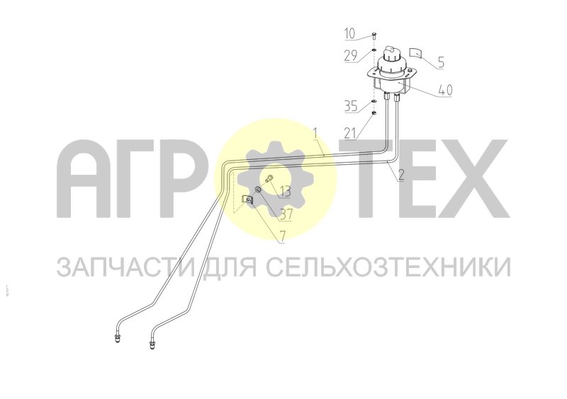 Чертеж Установка тормозного бачка (2650.24.00.400)